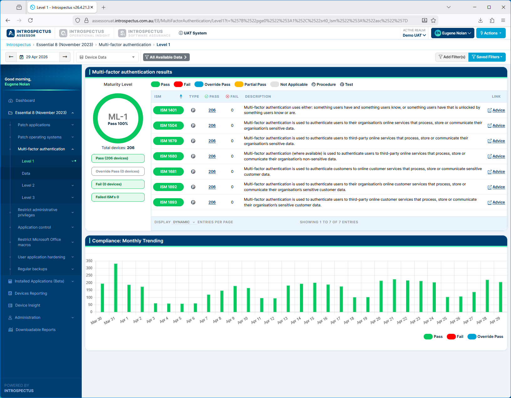 Multi- Factor screen